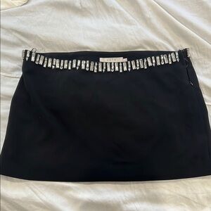 ASTR Black Skirt with Silver Embellishments